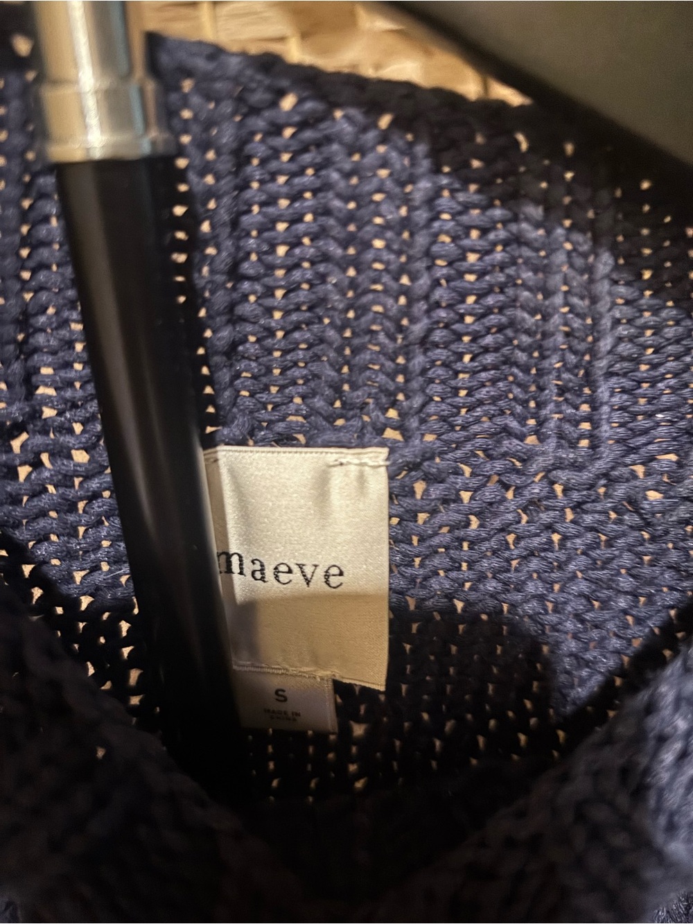 Maeve Navy Crewneck Sweater with White Star - Picture 4 of 4